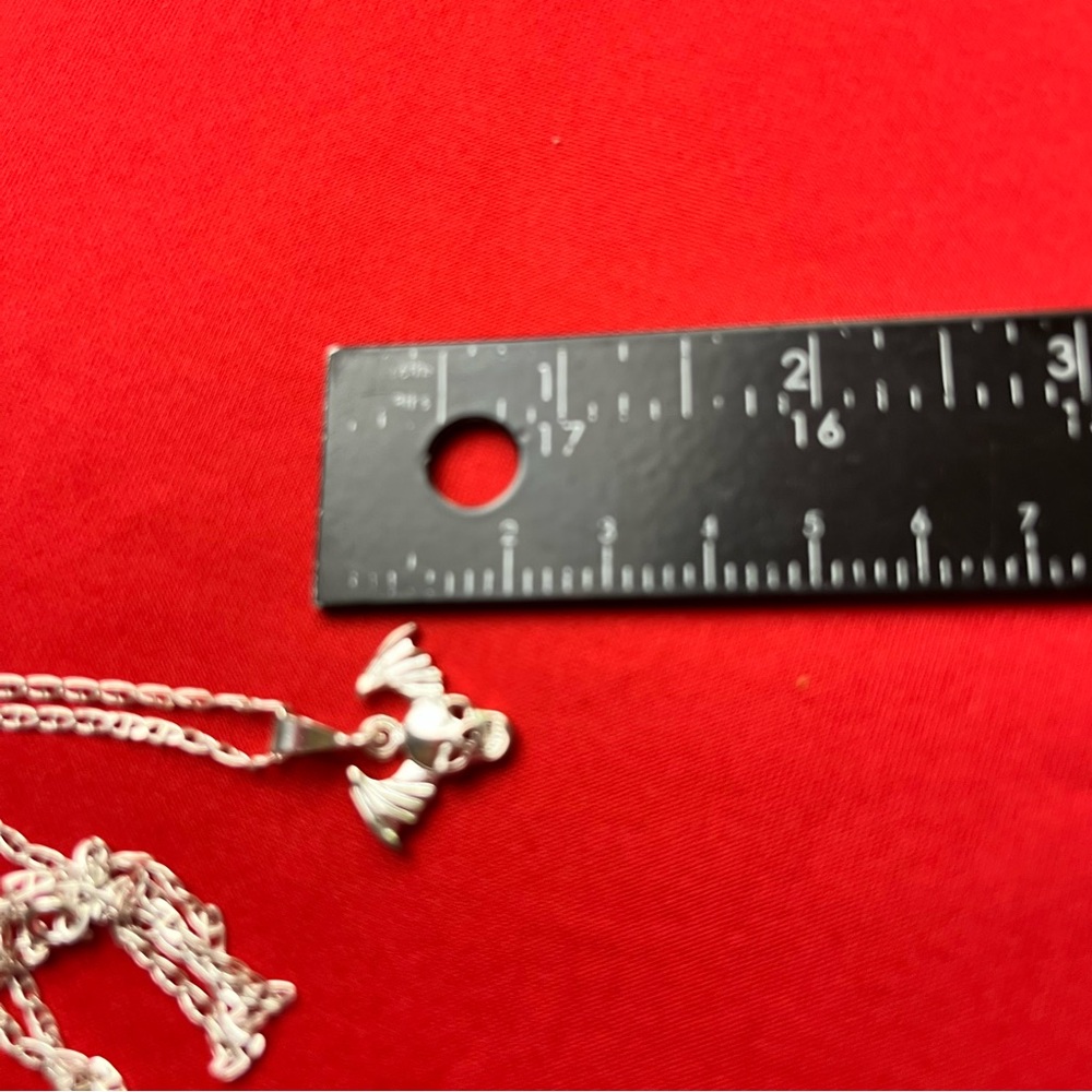 Silver Winged Skull Pendant and‎ chain Necklace - Picture 7 of 10